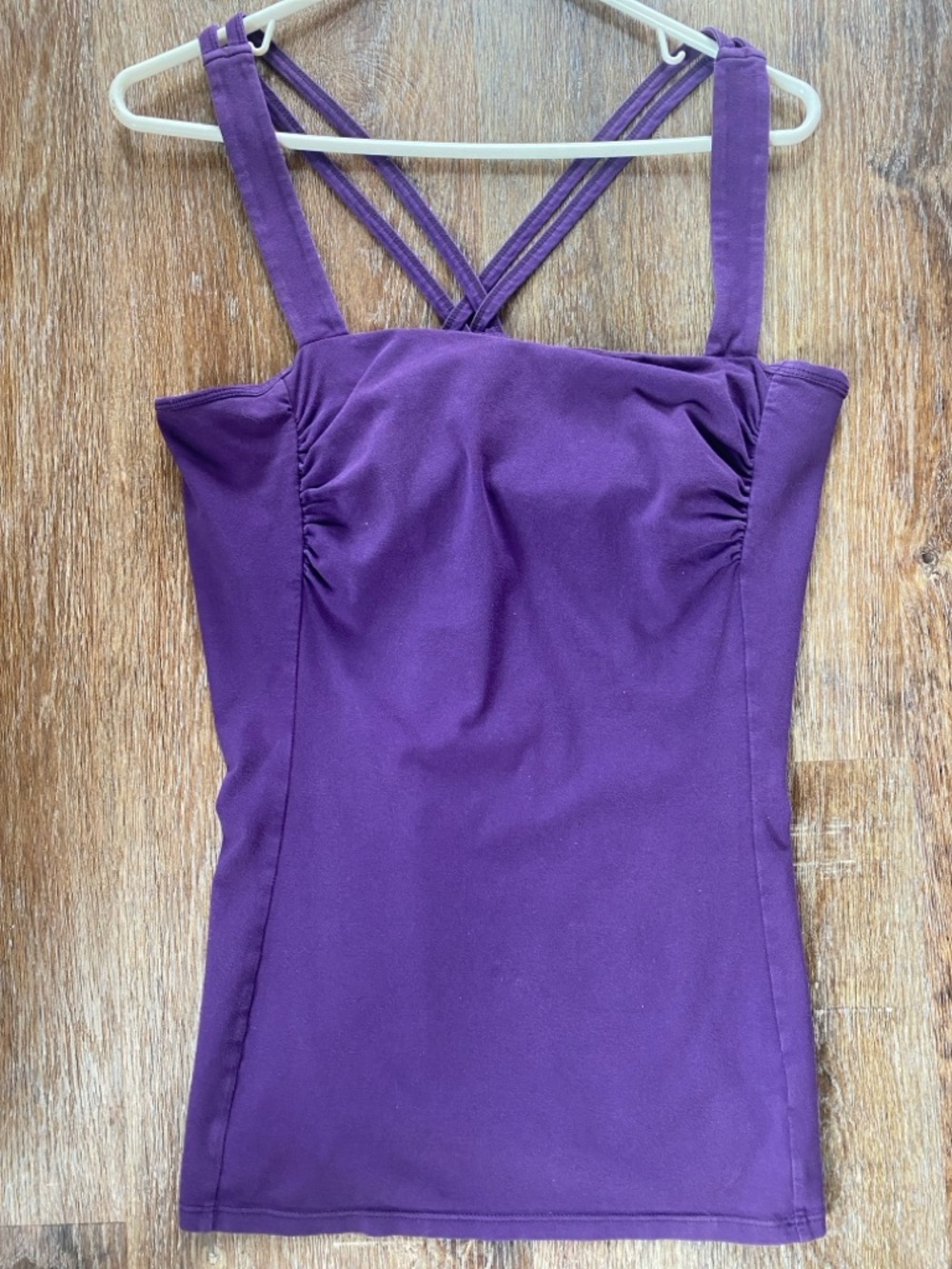 Express Deep Purple Stretch Cami with Spaghetti straps